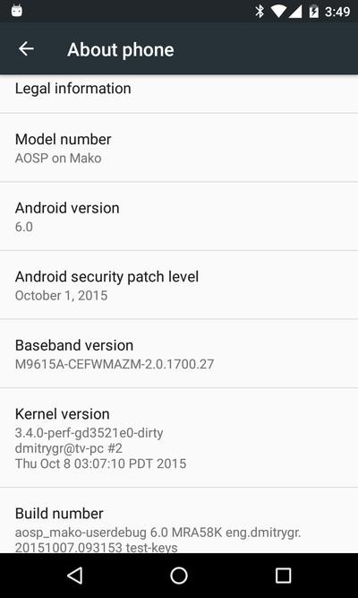 民间大神给力 Nexus 4吃上Android 6.0 