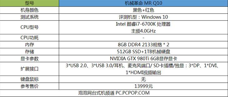 980Ti+六代酷睿i7 机械革命MR Q10评测 