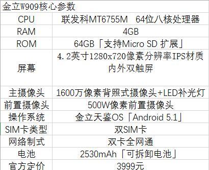 市售配置最强翻盖机！金立天鉴W909评测 