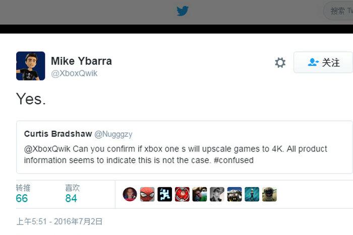 Xbox One S支持全游戏拉伸至4K显示 