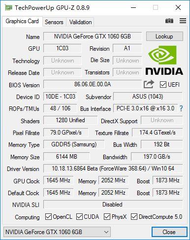 信仰甜品！华硕ROG-STRIX GTX 1060评测 