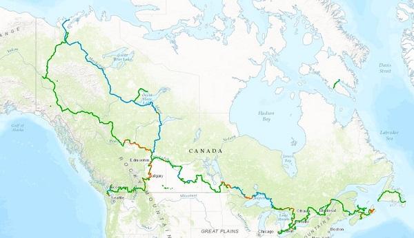 加拿大将建2.4万公里的世界最长憩步道 