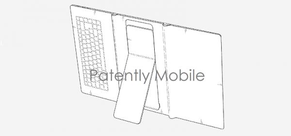 最新设计专利显示三星的三段式可折叠平板 