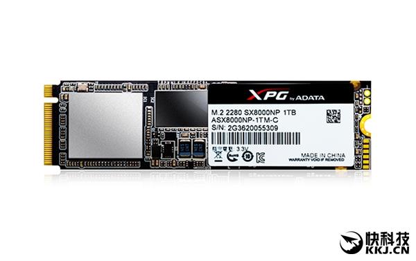 威刚发布XPG SX8000 M.2 SSD 支持NVME 