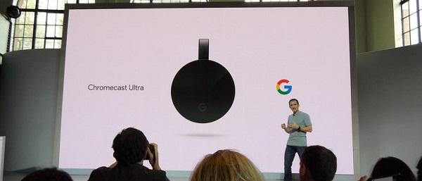 Chromecast Ultra正式发布：支持4K HDR、售价69美元 