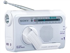 人力也能发电应急?Sony手摇式收音机