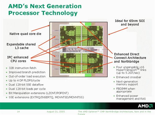 AMD四核心技术文档曝光 共享三级缓存