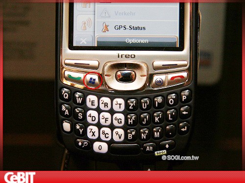 CeBITչ&nbsp;Palm��������WMϵͳTreo750v
