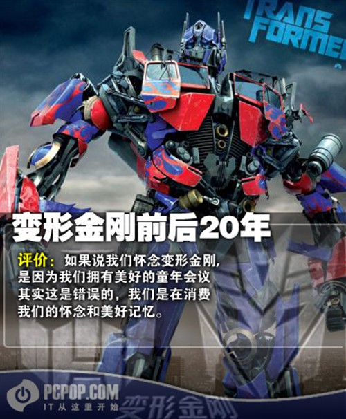 遗憾颇多! 《变形金刚》20年前20年后