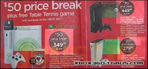 XBOX360所有型号主机近日全部降价！
