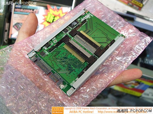 用CF卡组RAID5 SATA口转接卡海外上市