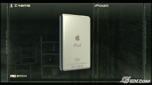 传说战士听MP3?合金装备4中惊现iPod