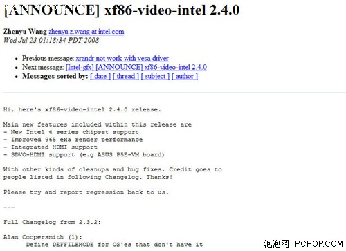 ֧��G45/����965&nbsp;Intel����Linux����