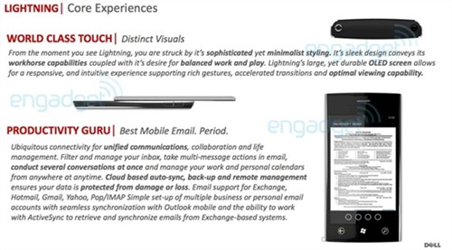 Android 2.2/WP7 戴尔四款智能机曝光 