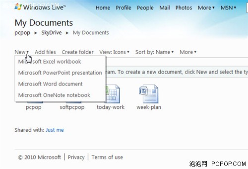 简便随意 微软Office Web Apps初体验 