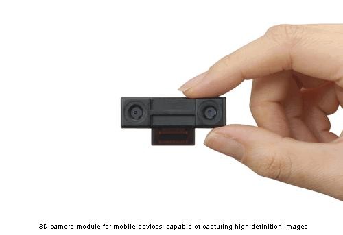 支持720P高清 夏普推出移动设备3D镜头 