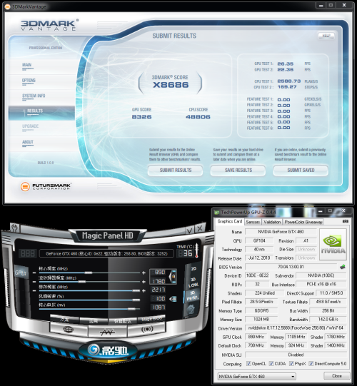 性能达到巅峰！GTX460 SLI+超频测试 