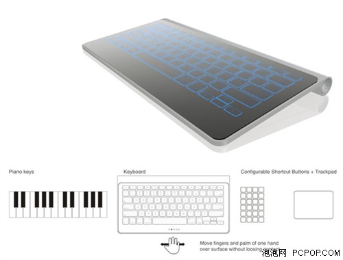 苹果最新出品?全触控键盘惊艳亮相 