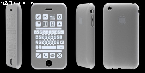 我的iPhone可以盲打 盲人专用硅胶套!