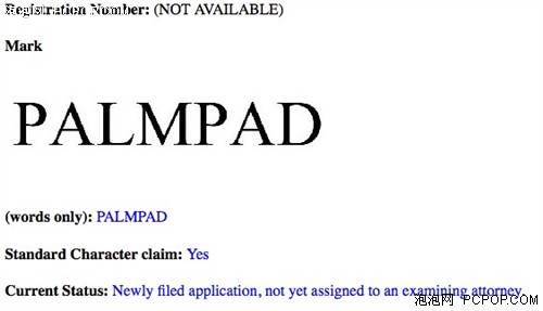 惠普注册PALMPAD商标 webOS系统将振兴 