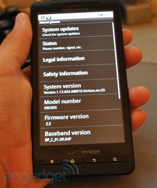 MOTO Droid XԼ9³Android 2.2 