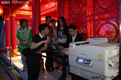 OKI世博会中国元素 LED打印低碳科技 