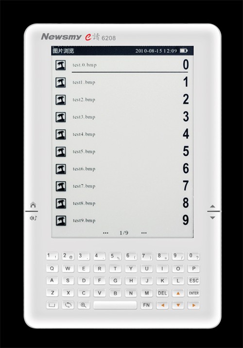 低调的华丽 纽曼E读6208电子书UI曝光 