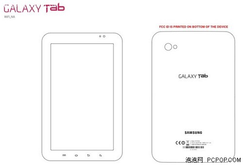 三星单Wi-Fi版Galaxy Tab现身FCC 