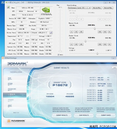 就要超频！技嘉超级超频版GTX460测试 