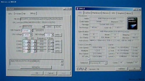 Phenom II X4 955风冷超频破5GHz大关 