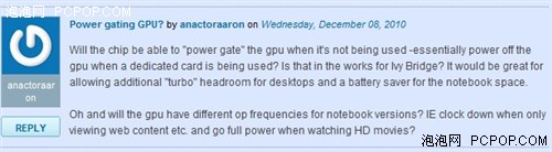 Intel SNB袭来!国外网友最想知道什么 