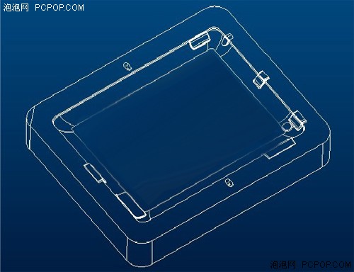iPad 2 模具草图出现 轮廓已经明确 