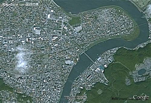 日本地震前后Google高分辨率照片对比 