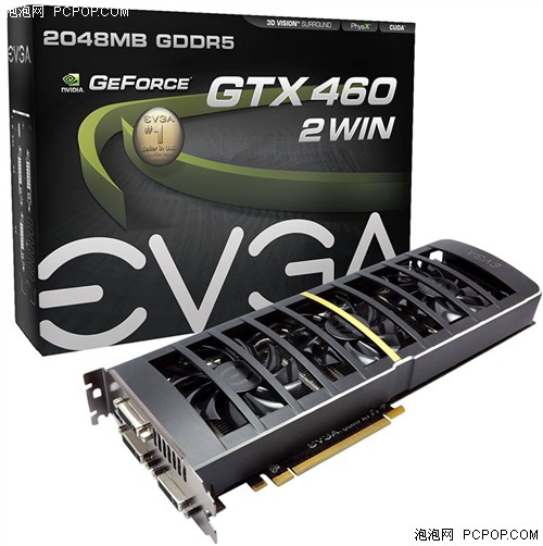 性能超越GTX580  EVGA推出双芯GTX460 