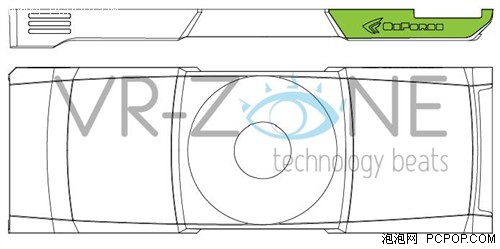 双核N卡旗舰GTX 590散热器简图曝光 