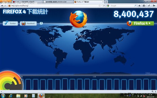 Firefox 4.0正式版下载量突破一千万! 