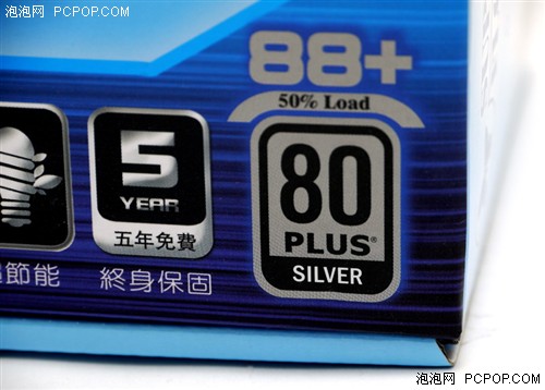 80PLUS认证全了！振华银牌550瓦电源  