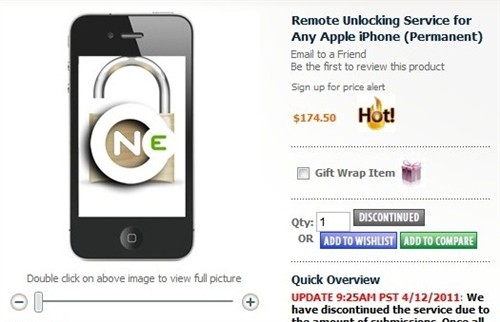 网络惊现iPhone远程解锁 一次170美元 