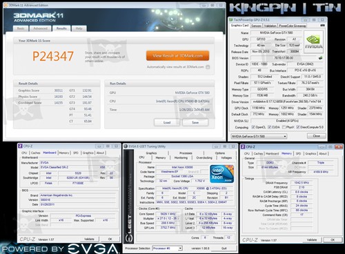 双路Xeon搭四路GTX 580勇破世界纪录! 