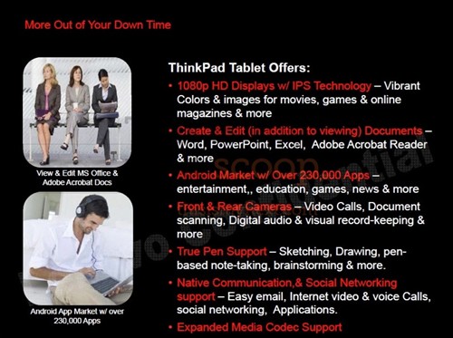 联想Android3.0双核Thinkpad平板曝光 