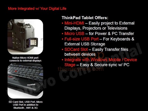 联想Android3.0双核Thinkpad平板曝光 