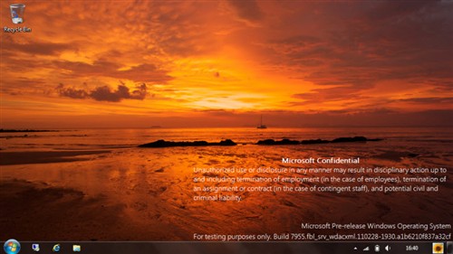 Windows 8 Pre-M3 Build7955版本泄露 