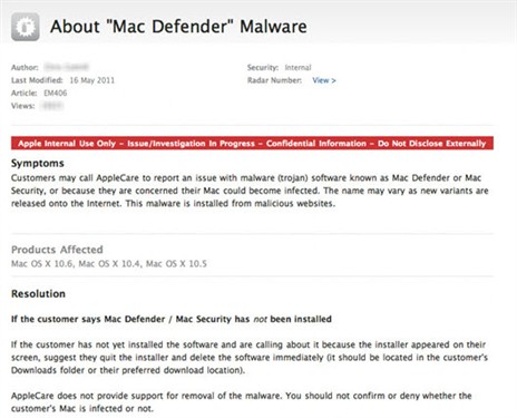 Mac OSX恶意软件MACDefender快速传播 