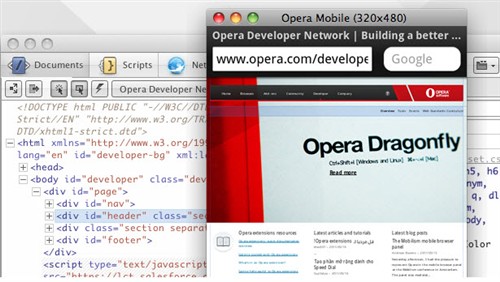 Opera Mobile模拟器发布力挺移动开发 