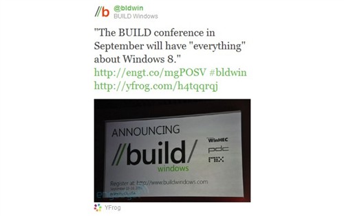 微软:9月BUILD将揭晓Windows 8的一切 