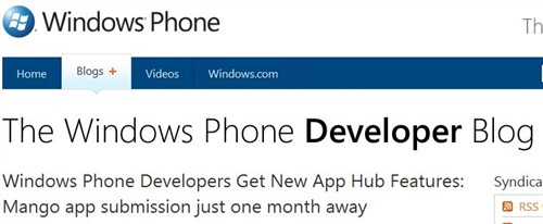 Windows Phone商店开始接受Mango应用 