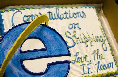 越来越小！微软IE团队送FF的那些蛋糕 
