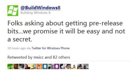 微软透露9月发布Windows 8预测试版本 
