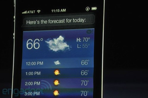 功能升级 iPhone4s搭载Siri声控功能 