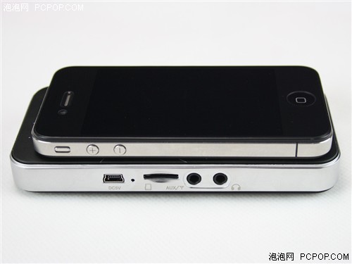 与iPhone4比美 三诺A6便携式音箱评测 